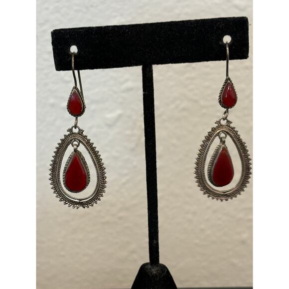 Unbranded Jewelry - Sterling Silver Dangle Earrings Ethnic Boho,